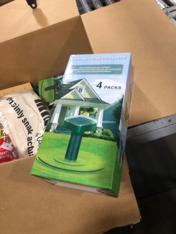 Photo 1 of INENNT Deer Repellent,4 Pack Snake Repellent for Yard,Snake Repellent,Snake Repellent Devices for Garden,Snake Repellent for Plants,Solar Snake and Deer Repellent,Sonic,Waterproof