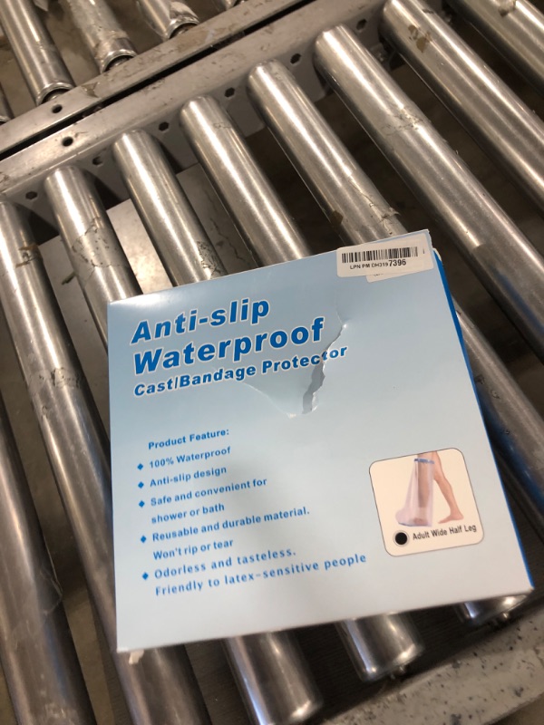 Photo 1 of Waterproof Extra Wide Leg Cast Cover for Shower Adults, Extra Large Leg Shower Cover with Non-Slip Bottom, Watertight Foot Protector for Plus Size Adults Surgery Shower Boot