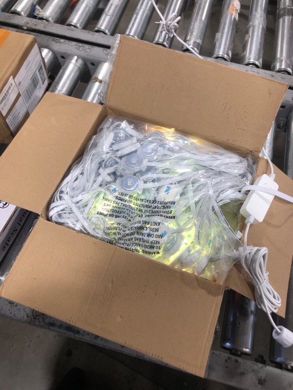 Photo 1 of addlon Permanent Outdoor Lights, 100FT with 72 Dual-LED Design, Smart RGB & Warm White Eave Lights, Remote & App Control, Unique Triangular Lighting, IP67 Waterproof for House Holiday Christmas Lights