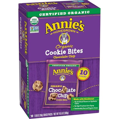 Photo 1 of Annie's Organic Chocolate Chip Cookie Bites, 10 Pouches, 10.5 Oz-6 ct
