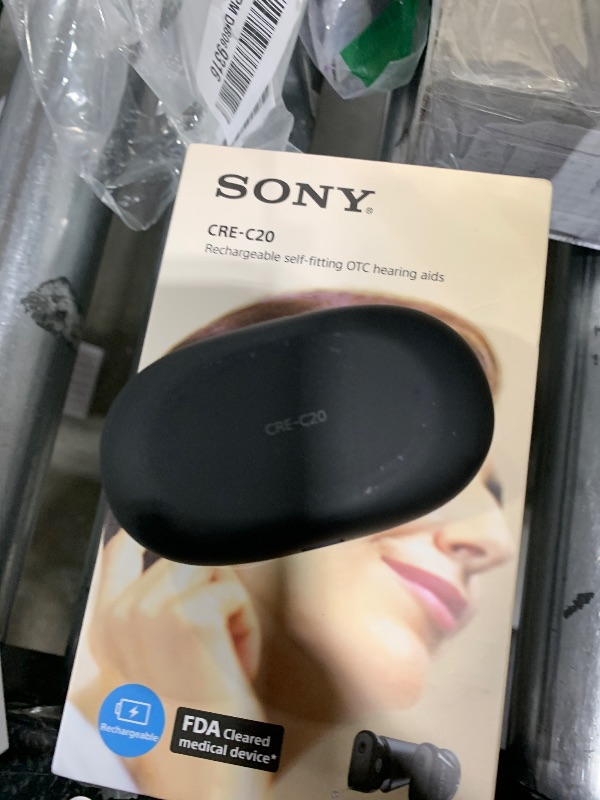 Photo 4 of Sony CRE-C20 Self-Fitting OTC Hearing Aids for Mild to Moderate Hearing Loss, Prescription-Grade Sound Quality, Compact Virtually Invisible Design, Customizable App, and Rechargeable Battery