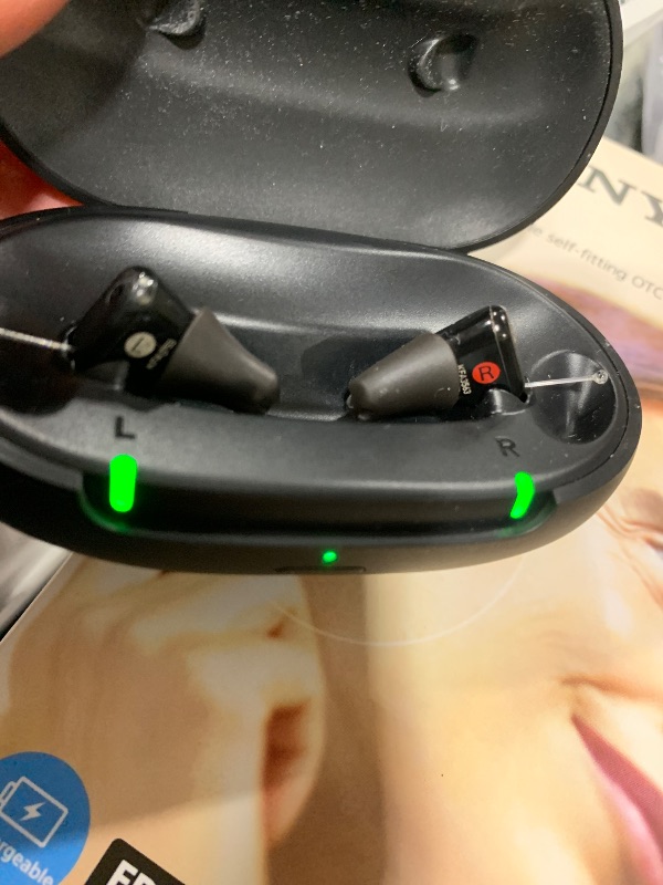 Photo 6 of Sony CRE-C20 Self-Fitting OTC Hearing Aids for Mild to Moderate Hearing Loss, Prescription-Grade Sound Quality, Compact Virtually Invisible Design, Customizable App, and Rechargeable Battery