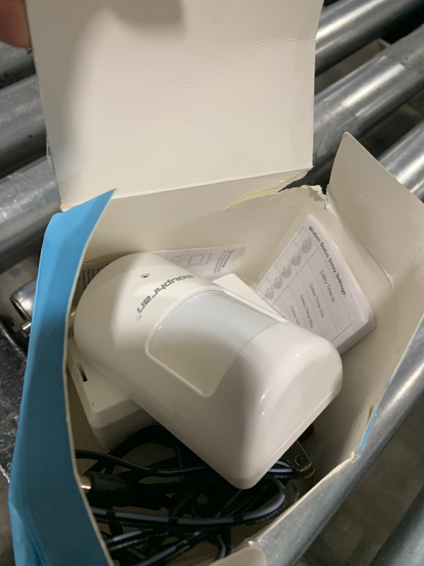 Photo 1 of Souphran Plug-in Wireless Motion Activated Light Control, No Wiring, Adjustable Detection Range, Always-on Timer and Light Sensor, Motion Detector and Plug Set, 2 Pack