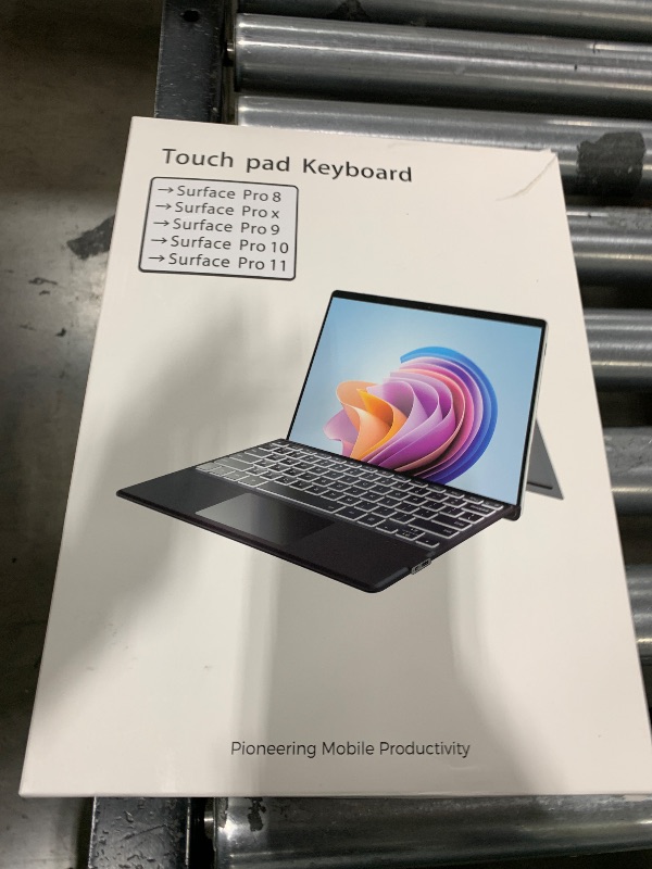 Photo 1 of JvKzaen Surface Pro 9 Keyboard with Slim Pen, Compatible with Microsoft Surface Pro11 10 9 8 X, 13 Inch Bluetooth Wireless Backlight Type Cover Keyboard with Slim Pen, Keyboard with Slim Pen Gray