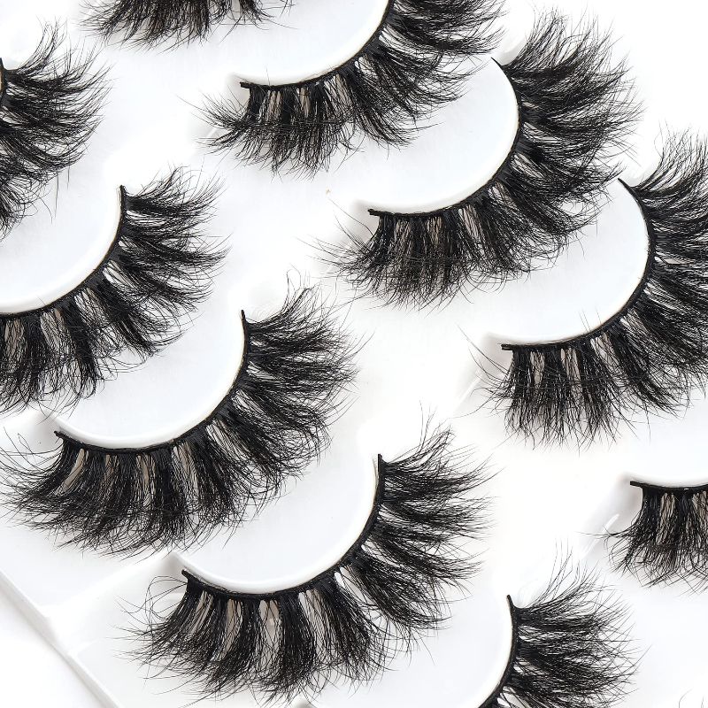 Photo 1 of 7 Pairs Thick Eyelash Dramatic Full Fluffy False Eyelashes FM21