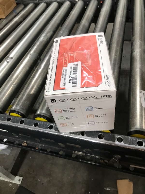 Photo 1 of RayCue 128K SE Docking Station Triple Monitor, Digital Clock/Photo Frame,13-in-1 USBC Dock Triple 4K Display for MacBook Windows, 3 HDMI, USB C Data, Ethernet, Audio, 5 USBA Ports, 45W Power Adapter