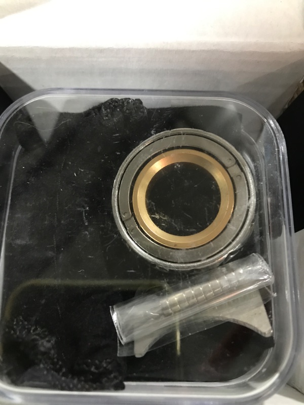 Photo 1 of D.G.PLAYER Metal Fidget Ring - Adjustable Spinner Ring Magnet Fidget Toys Adults, Office Desk Toys for Adults EDC Fidget Slider for Stress Relief & Anxiety (X)