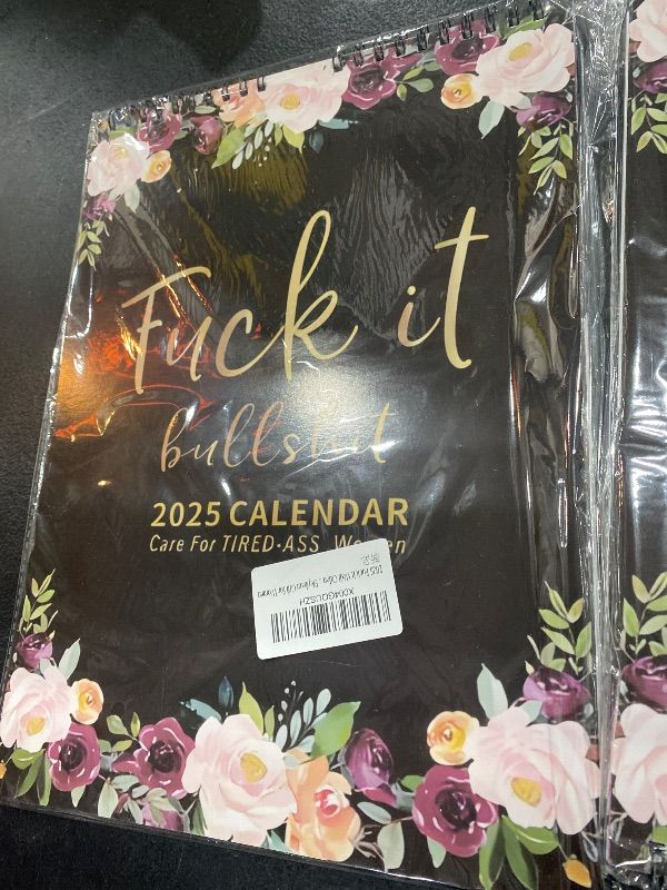 Photo 1 of 2025 Wall Calendar for Tired Women | Tired Women Calendar | Calendar, 12 Months Wall Hanging Calendar for Home Office, Funny Swear Gag White Elephant Gift for Women