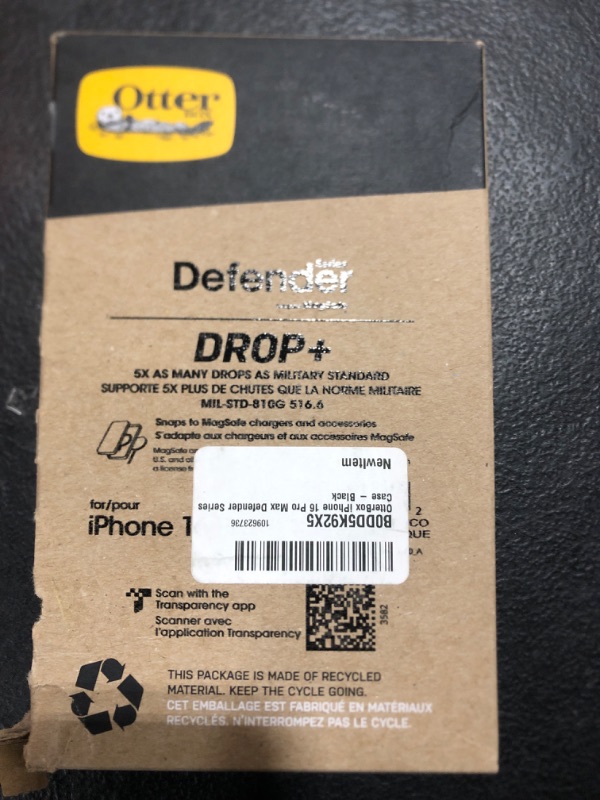 Photo 1 of OtterBox iPhone 16 Pro Max Defender Series Case - Black