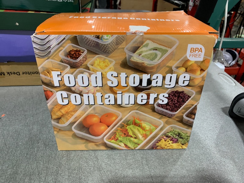 Photo 1 of 40 PCS Food Storage Containers with Lids Airtight (20 Containers & 20 Lids), Plastic Storage Meal Prep Container-Stackable 100% Leakproof & Microwave Organization and Storage Sets, Lunch Containers