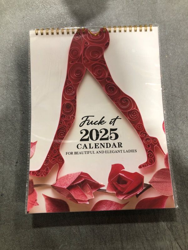 Photo 2 of 2025 Calendar For Tired Ass Women,Fu-Ck It Calendar,Calendar For Tired Moms,Easy suspension,Funny Swear Word Planner Monthly Calendar, Christmas Gift For Women(11 * 8.5IN)