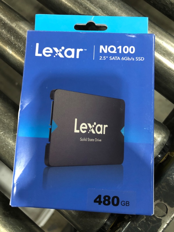 Photo 1 of Lexar 480GB NQ100 SSD 2.5” SATA III Internal Solid State Drive, Up to 550MB/s Read, Gray (LNQ100X480G-RNNNU)