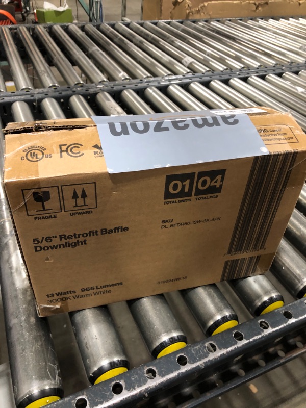 Photo 1 of Sunco LED Recessed Lighting 6 Inch, LED Can Lights Retrofit Lighting Downlight, 965 LM, 3000K Warm White, Dimmable, Baffle Trim, 13W=120W, 50000 Lifetime Hours, Damp Rated UL 4 Pack