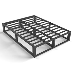 Photo 1 of Bilily 10 Inch California King Bed Frame with Steel Slat Support, Low Profile King Metal Platform Bed Frame Support Mattress Foundation, No Box Spring Needed/ Easy Assembly/ Noise Free