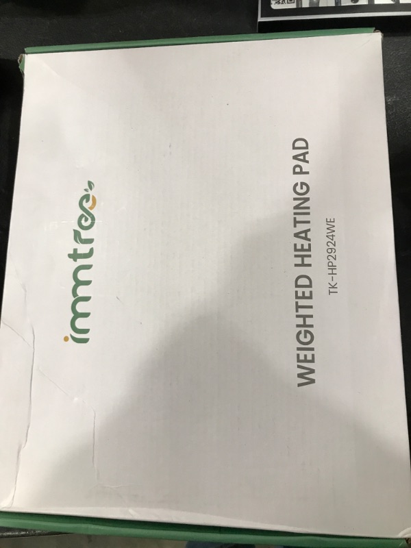 Photo 1 of immtree Weighted Heating Pad 7lbs for Deeper Pain Relief, XXXL Size(29x24) Weighted Heating Blanket with Fast Heat Technology,Weighted Lap Heated Blanket, Weighted Heated Pad for Back and Shoulder