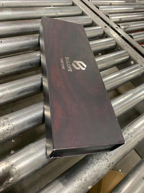 Photo 1 of BULOFE 8" Professional Chef Knife, Super Sharp Chef's Knife with Finger Guard and Knife Sharpener, High Stainless Steel with Ergonomic Handle