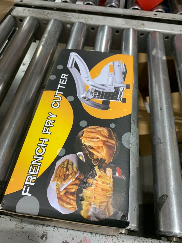 Photo 1 of French Fry Cutter with 2 Blades, Professional Potato Cutter Stainless Steel, Potato Slicer French Fries, Press French Fries Cutter for Potato
