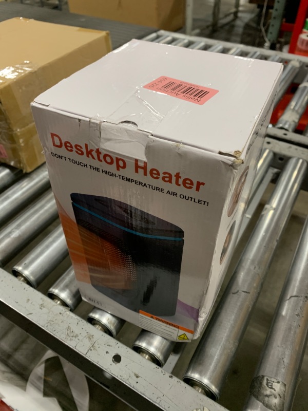 Photo 1 of Portable Space Heater for Indoor Use - Freeice 1000W PTC Electric Heater with Colored Light, Remote Control, Timer, Digital Display, Overheat Protection, Fast & Safety Heat, for Bedroom Home Office