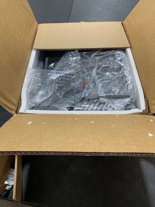 Photo 1 of Furologee Kitchen Bakers Rack with Hutch, Coffee Bar Station 4 Tiers, Microwave Oven Stand with 6 S Hooks and Pegboard, Kitchen Microwave Rack for Spice Rack Organizer Workstation, Rustic Brown