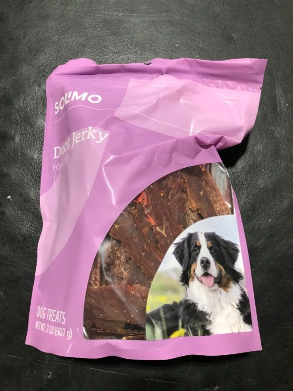 Photo 1 of Amazon Brand - Solimo Duck Jerky Dog Treats, 2 Pound (Pack of 1)   bb 0-16-2026