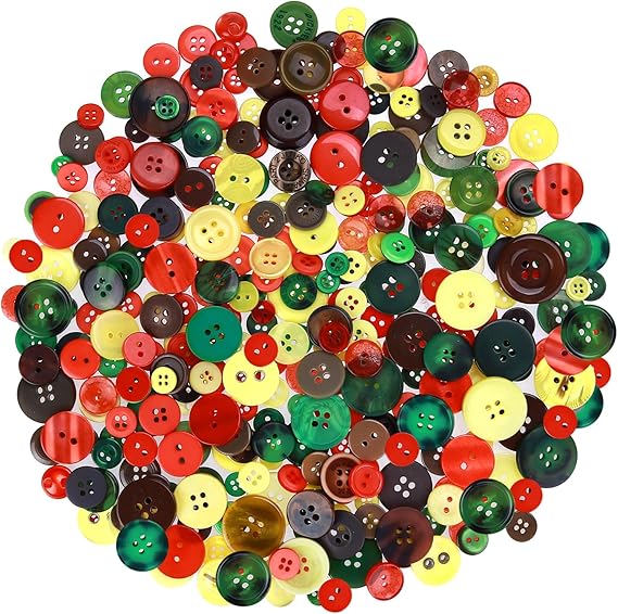 Photo 1 of 350-400 PCS Autumn Fall Resin Buttons for Sewing Craft Thanksgiving Accessories Scrapbooking DIY Decorative