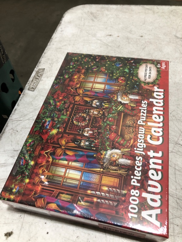 Advent Calendar 2024, Christmas Scene Jigsaw Puzzles 24 Days Countdown