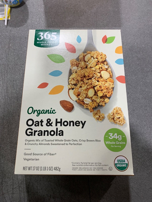 Photo 1 of 365 by Whole Foods Market, Organic Granola Oat And Honey, 17 Ounce - 2 Packs 