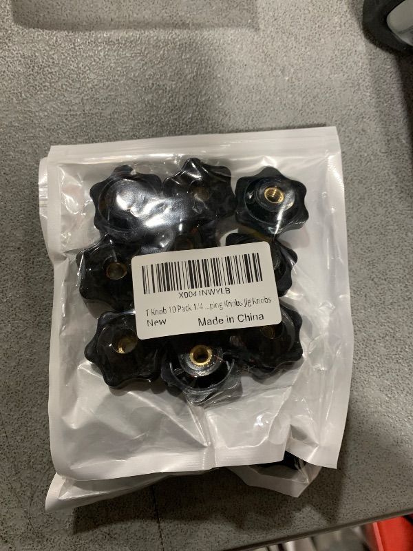 Photo 2 of 10 Pack 6 Star Knobs 1/4-20 knob Female Threaded Knobs Brass Hexagon Head Thru Knob Clamping Knobs Jig Knobs T Knob T Track Bolts Star Shape Hand Knobs. - 2 Sets