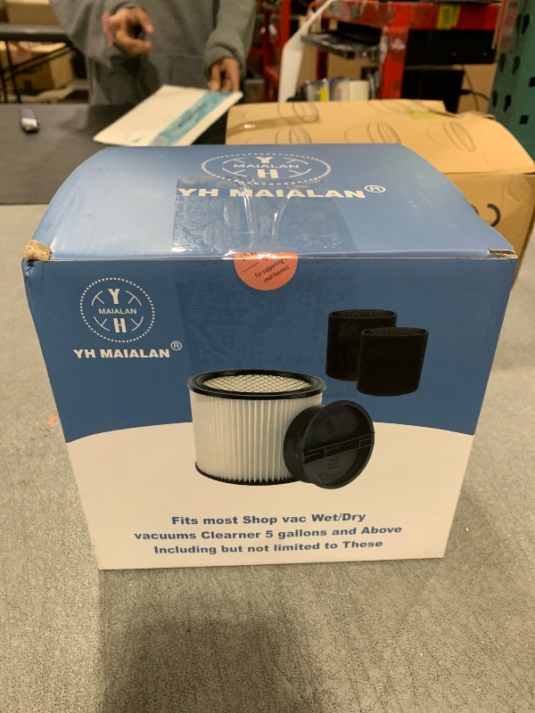 Photo 1 of Replacement Filter For Shop Vac Filters 90304 90585 Wet Dry Shop Vac Filter - Perfect for Wet Dry vacuum cleaner Shop vac Filters 5 Gallon and above - Long