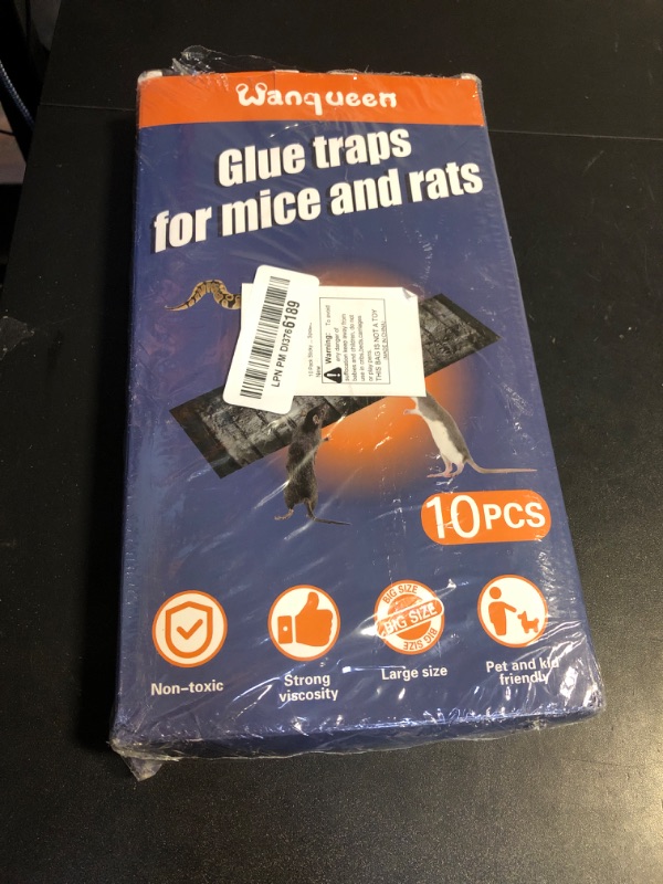 Photo 1 of 10 Pack Sticky Mouse Trap Rat Traps Indoor, Peanut Taste Pheromone Mouse Traps Indoor for Home, Glue Sticky Traps for Mice and Rats, Snake(Large Size)
