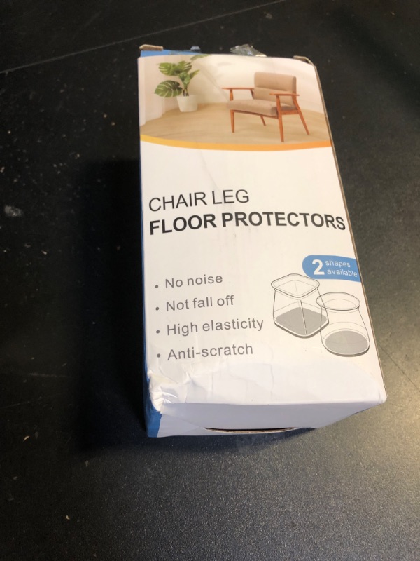 Photo 2 of 32 Pcs Chair Leg Floor Protectors for Hardwood Floors, Black Silicone Felt Bottom Furniture Leg Caps, Chair Covers Protect Floors from Scratching, Chairs Slide Without Noise (Large fit : 1.3'' - 2'')