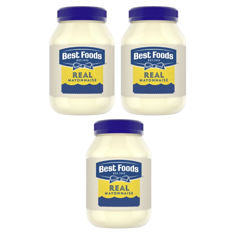 Photo 1 of (3 pack) Best Foods Made with Cage Free Eggs Real Mayonnaise, 30 fl oz Jar exp jan 12 2025