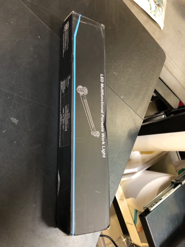 View 2 of MEIHUA Work Light for Mechanic, 3000LM Bright LED Work Lights, 5000mAh Rechargeable Underhood Work Light Bar with Hooks, Magnetic Mechanic Light for Car Repairing/Inspection/Garage/Workshop/Emergency