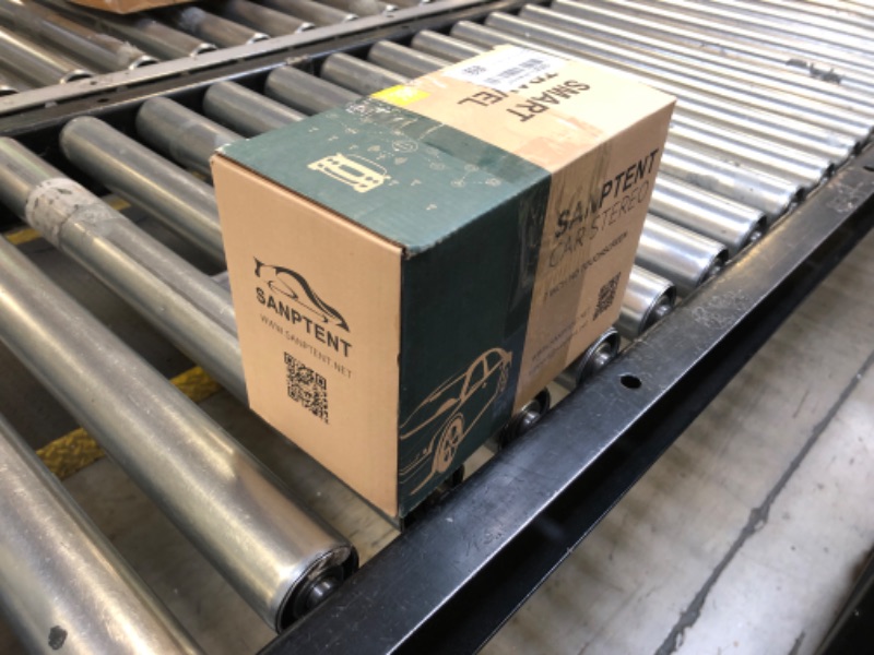 Photo 1 of SANPTENT Double Din Car Stereo Radio Audio Receiver Compatible with Apple Carplay, Android Auto, Mirror Link, 7 Inch Full Touchscreen Car Stereo, Front Backup Cameras, Bluetooth, USB/AUX Port, FM/AM