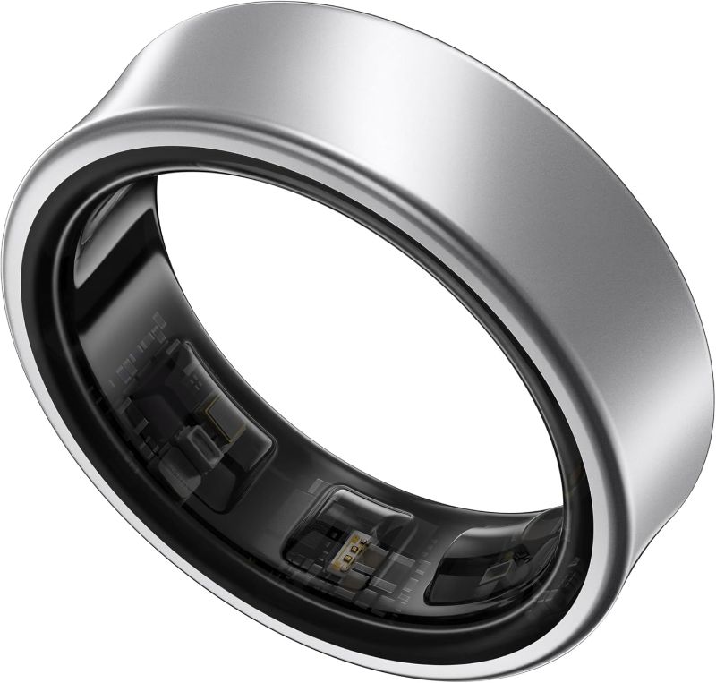 Photo 1 of Samsung Galaxy Ring, AI Smart Ring, Size First w/Sizing Kit, No App Subscription, Fitness Monitor, Sleep Tracker, Up to 7-Day Battery, Size 12, Titanium Silver 