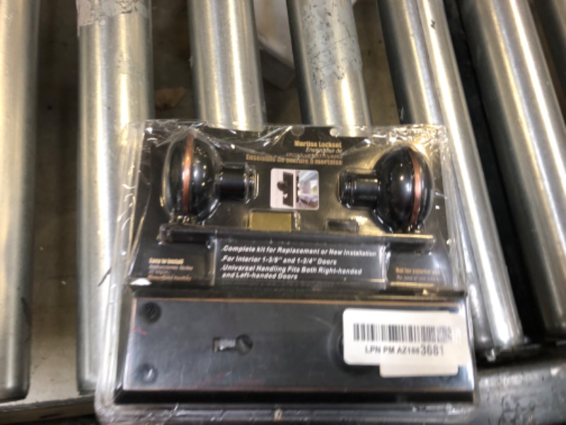 Photo 1 of MaxxGeek Mortise Keyed Lock Set with Classic Knobs, Perfect for Replacing Broken Antique Door Knob Sets, Fits 1-3/8 in.-1-3/4 in. Interior Doors, Oil Rubbed Bronze, 1 Pack