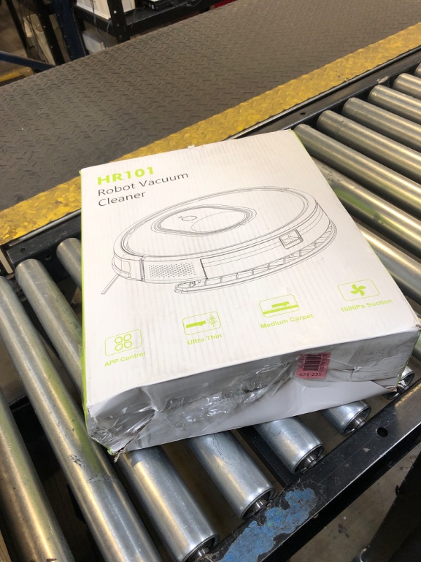 Photo 1 of Robot Vacuum and Mop Combo, 3 in 1 Mopping Robotic Vacuum with Schedule, App/Bluetooth/Voice, Max Suction 1600Pa, Self-Charging Robot Vacuum Cleaner, Slim, Ideal for Pet Hair, Hard Floor, Carpet