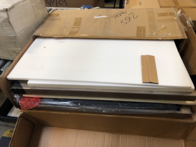 Photo 1 of DWVO Dining Room Table for 6-8 People 70.86" Large Rectangle Dining Table Farmhouse Kitchen Table with Heavy Duty Wooden Base Rustic Dinner Table for Apartment Living Room Grey Oak