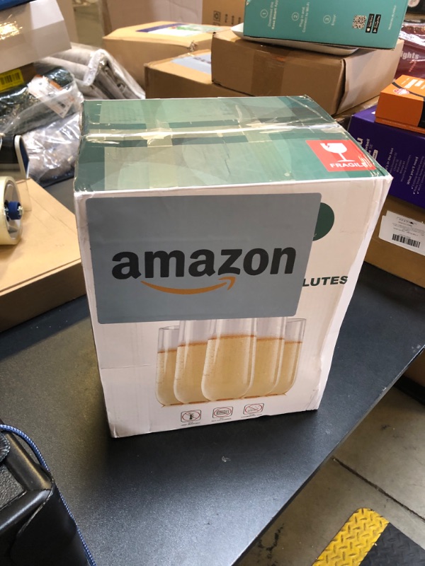 Photo 1 of FOCUSLINE 24 Pack Plastic Champagne Flutes 9 Oz Stemless , Heavy Duty Clear Unbreakable Toasting Glasses | Shatterproof | Disposable | Reusable For Wedding Or Party