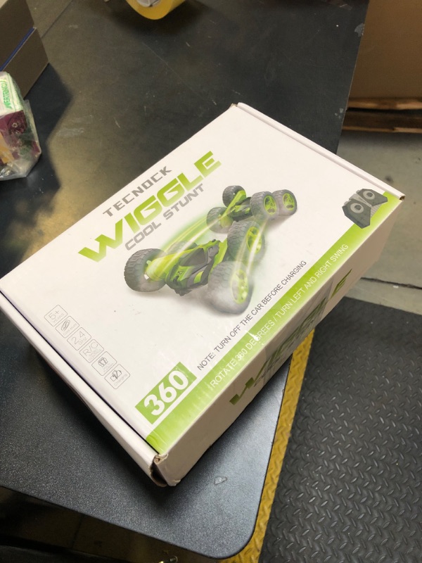 Photo 1 of Tecnock Remote Control Car, RC Cars Double Sided 360° Rotating Car Toys, Gesture Sensing RC Stunt Car with Headlights Wheel Lights, Ideal Gifts for Boys Girls