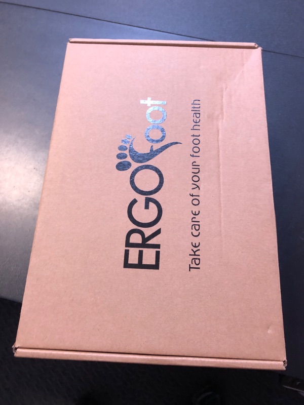 Photo 1 of ERGOfoot Orthotic Slippers with Arch Support, Ideal for Plantar Fasciitis, Flat Feet, Heel Pain Relief, Slip on Clog Indoor Outdoor House Shoes with Anti-Skid Rubber Sole/Gray