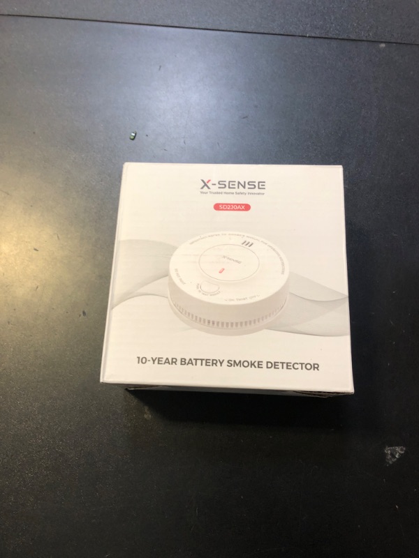Photo 1 of X-Sense  Alarm, 10-Year Battery Fire Alarm Smoke Detector with LED Indicator & Silence Button, SD2J0AX