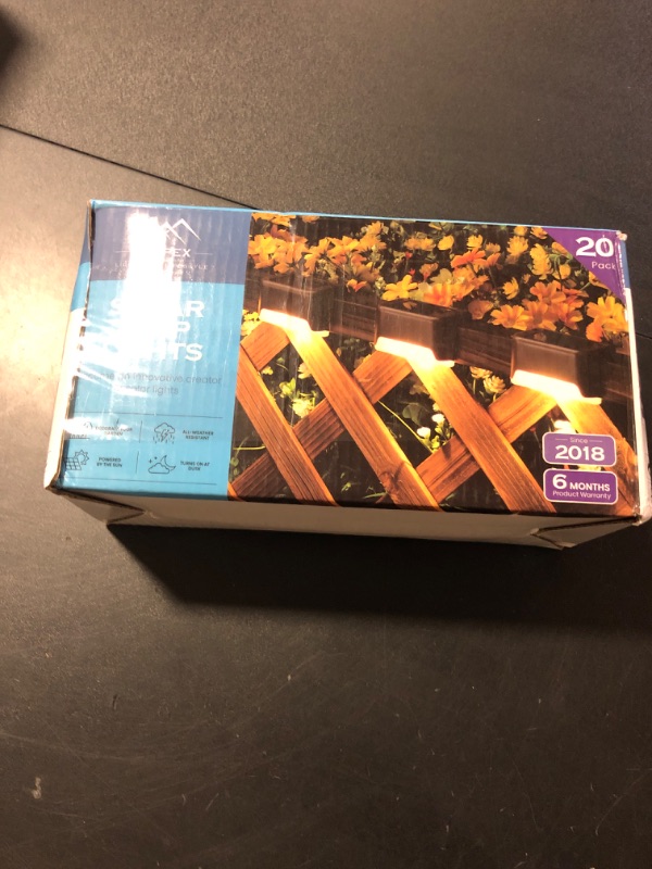 Photo 1 of SOLPEX 20 Pack Solar Deck Lights Outdoor