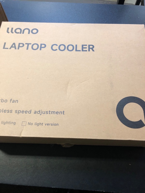 Photo 2 of llano RGB Laptop Cooling Pad, Gaming Laptop Cooler with Powerful Turbofan, Fast Cooling Laptop 15.6-21in, Adjustable Speed, Touch Control, LCD Screen