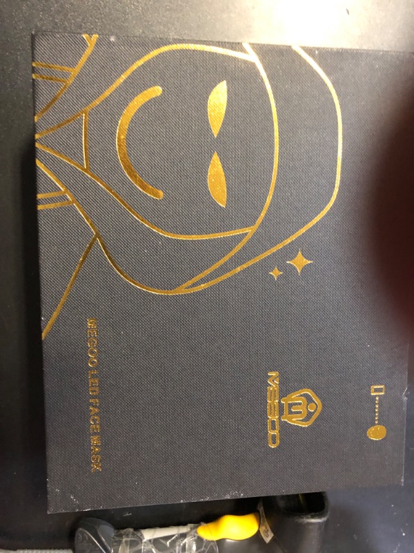 Photo 1 of MEGOO Led Mask with Bluetooth Programmable App,Shining Led Light Up Face Mask for Adult Kid Halloween Masquerade Party (USB Recharge)