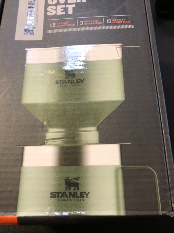 Photo 1 of Stanley Perfect Brew Pour Over Set with Camp Mug- Reusable Filter - BPA-Free - Easy-clean Stainless Steel Coffee Maker - Hammertone Green