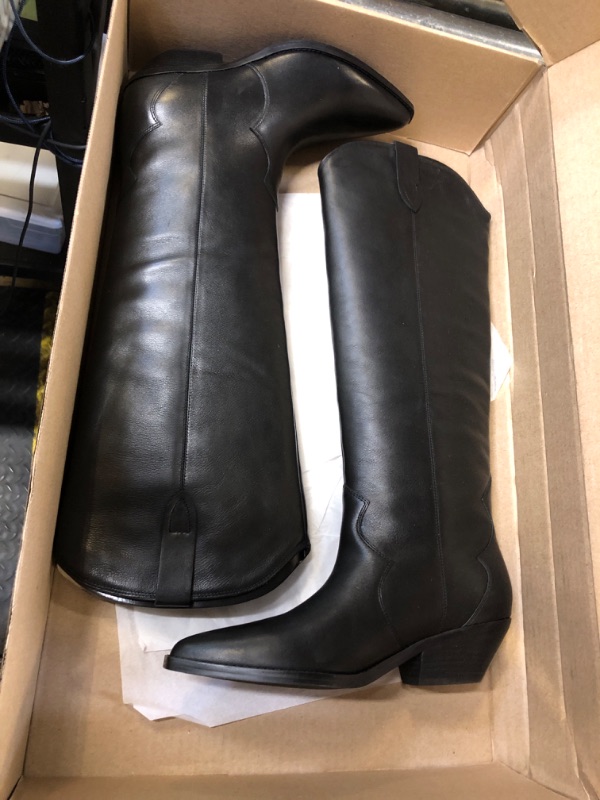 Photo 2 of Marc Fisher LTD Women's Ander Knee High Boot, Black Leather 001, 9.5