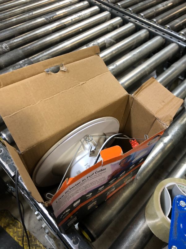 Photo 1 of HALO 5/6 Inch Color and Tunable White Recessed LED Can Light –Smart Wi-Fi WiZ Pro Ceiling & Shower Retrofit Downlight 65W Equivalent