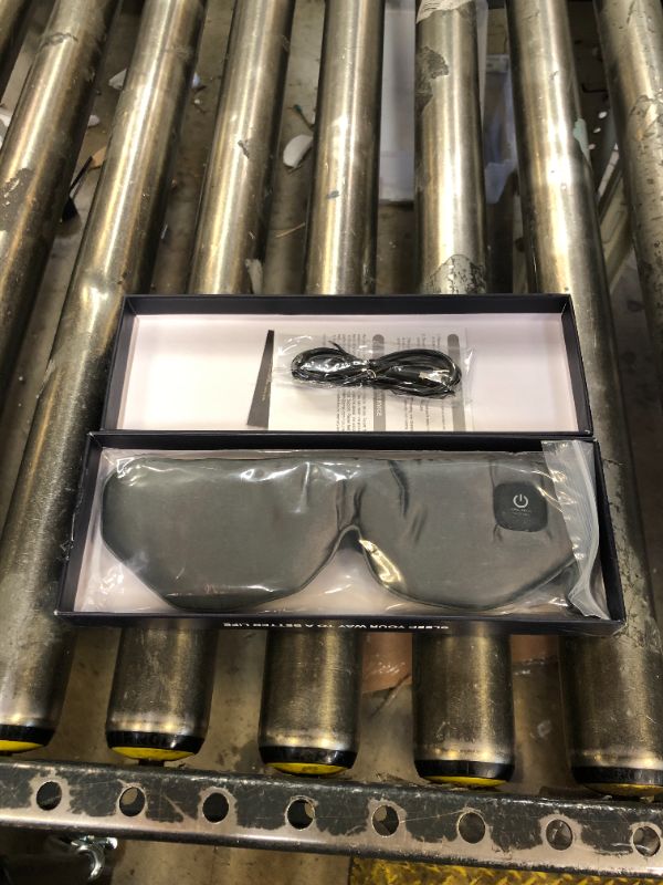 Photo 1 of Silk Cordless Heated Eye Mask, Washable Dry Eye Mask Warm Eye Compress Mask with Flaxseed, USB Electric Eye Heating Pad for Stye Sinus Blepharitis MGD Eye Fatigue Gifts for Men Women (Grey) (YZG23440)