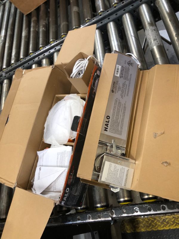 Photo 1 of HALO Quicklink 6 Inch Canless Ultra-Thin Recessed Lighting LED Wafer Light for Ceiling and Shower - 4 Pack Starter Kit - 975 Lumens - 5 Selectable Color Temperatures, for Residential dimmers